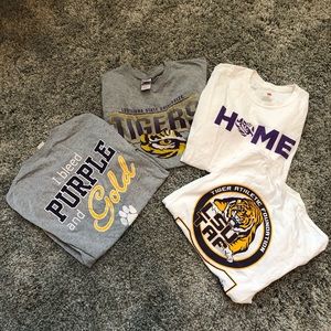 LSU T-SHIRT BUNDLE 4 SHIRTS